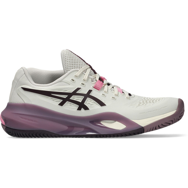 ASICS Gel-Resolution X Clay tennisschoen voor dames in wit en blauw
