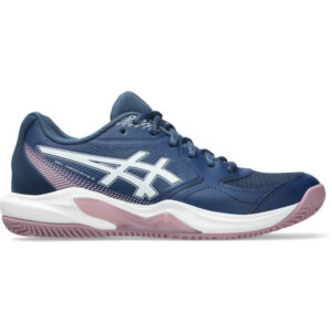 ASICS Gel-Dedicate 9 Clay tennisschoen voor dames in wit en roze