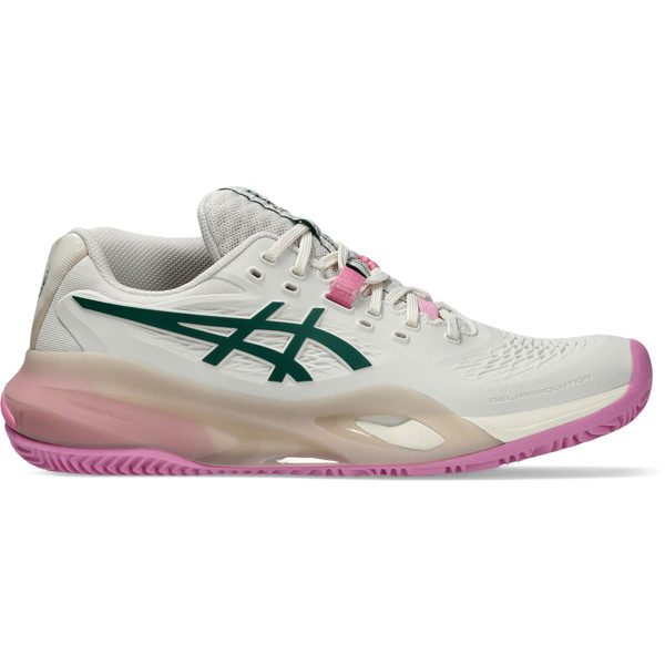 ASICS Gel-Resolution X Padel damesschoenen, wit met blauwe accenten.