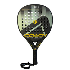 Paddle Coach Airbox Attack 2024 rackettas met geel en zwart design