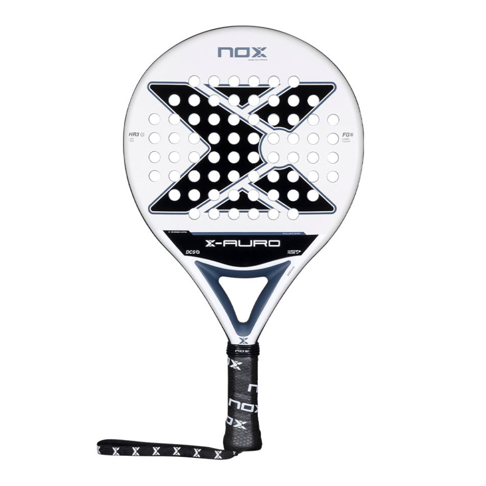 Nox X-Auro 2026 zwart-gele rackettas met schouderriem