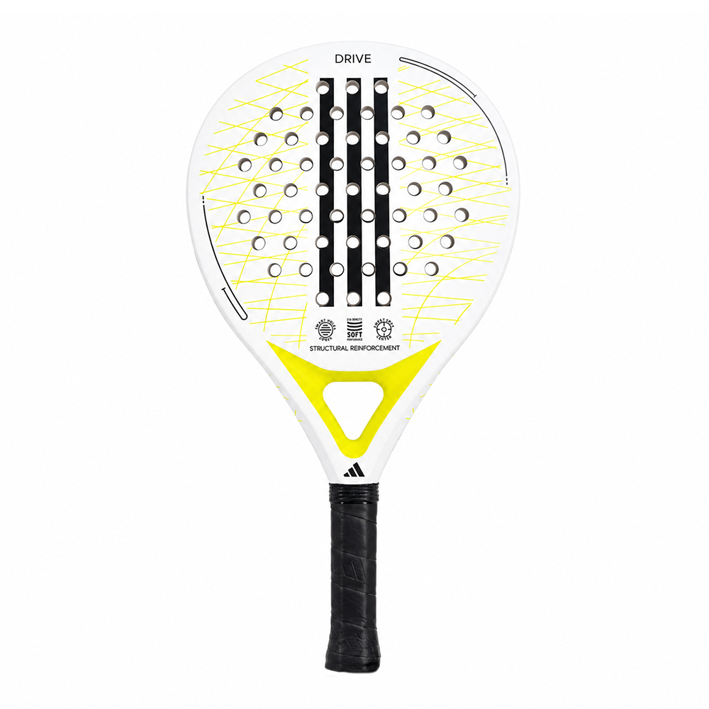 Adidas Drive 3.4 padelracket wit geel