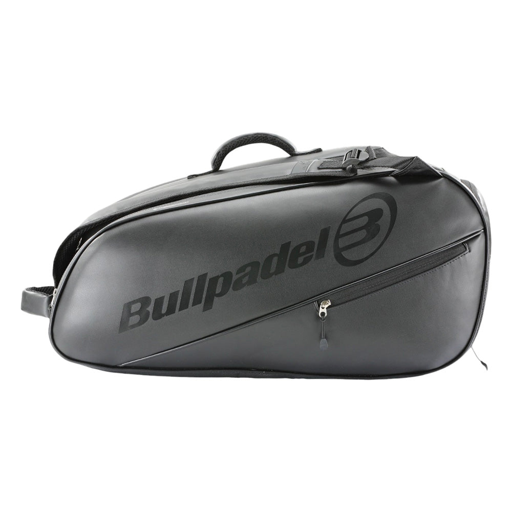 BULLPADEL casual sneaker in zwart met wit logo detail