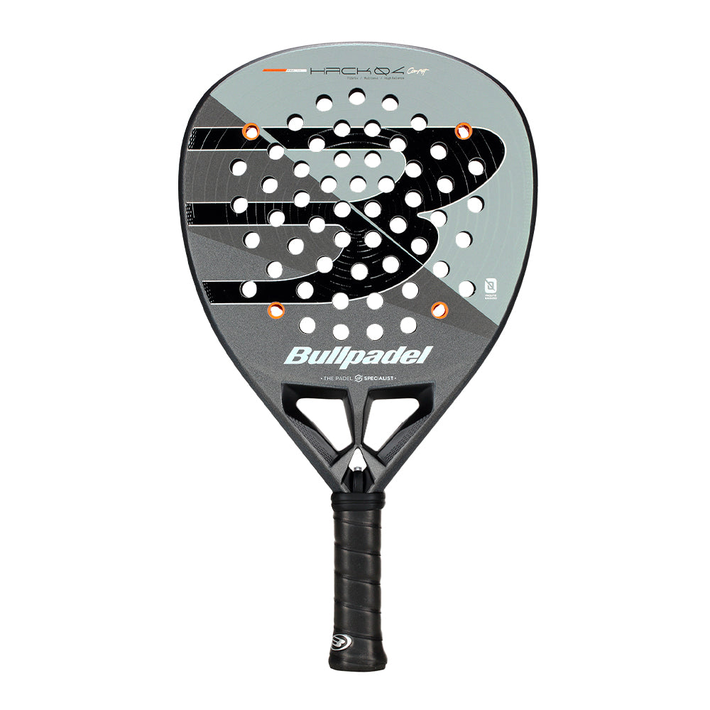 Bullpadel Hack 04 CMF 2026 unisex padel racket in zwart en oranje design