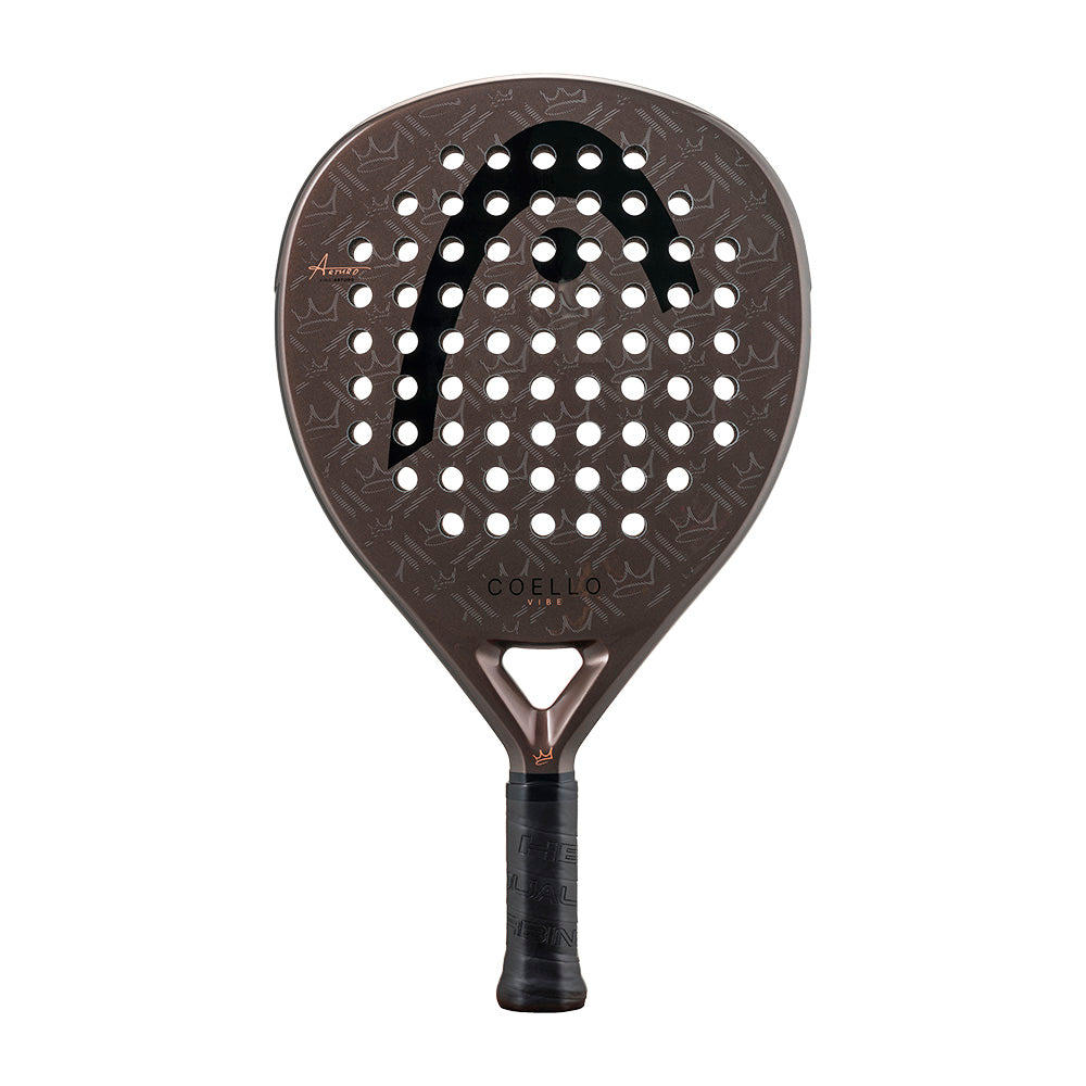 Head Coello Vibe 2026 tennisracket in zwart en wit design