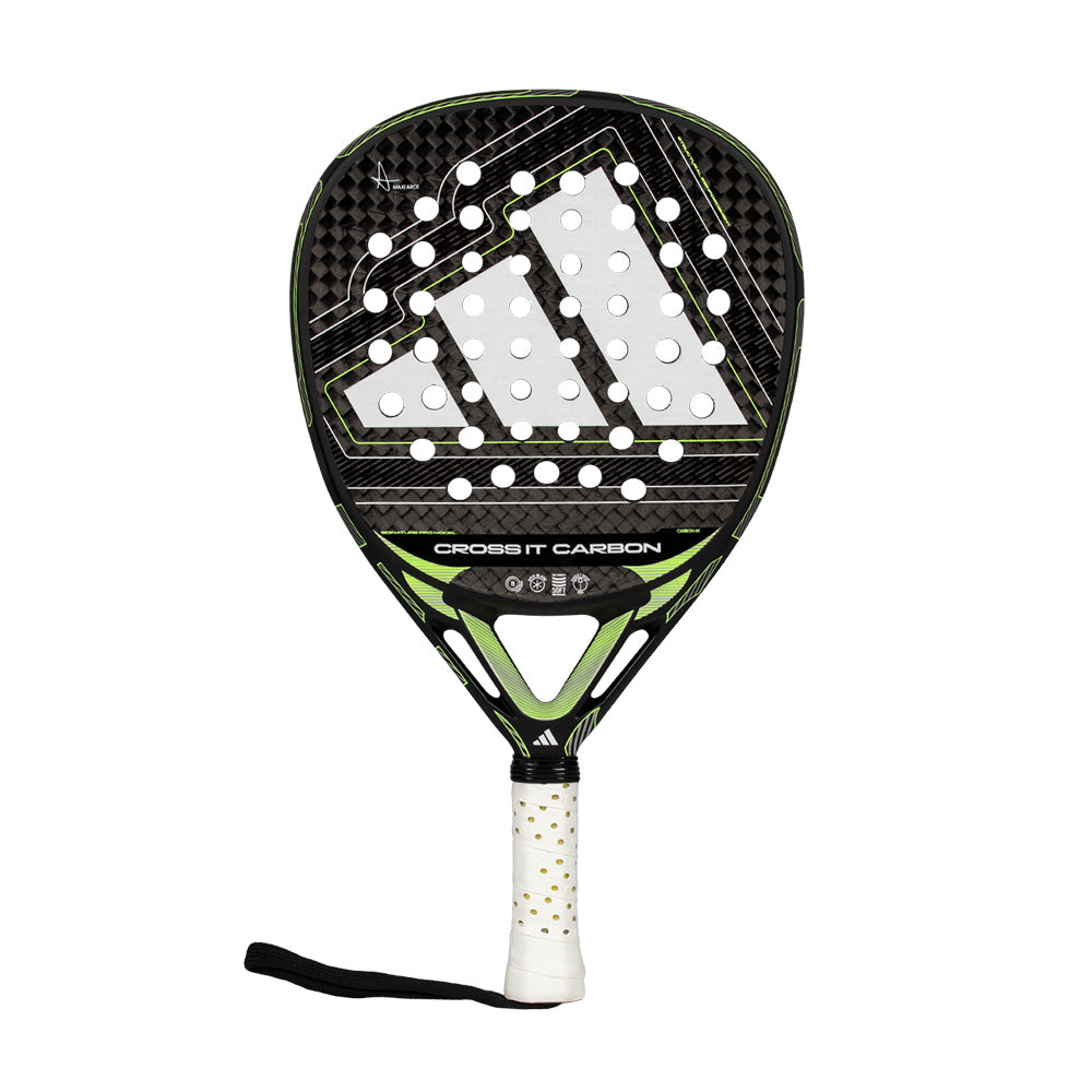 Adidas Cross IT Carbon 2026 padelracket zwart met grijs design