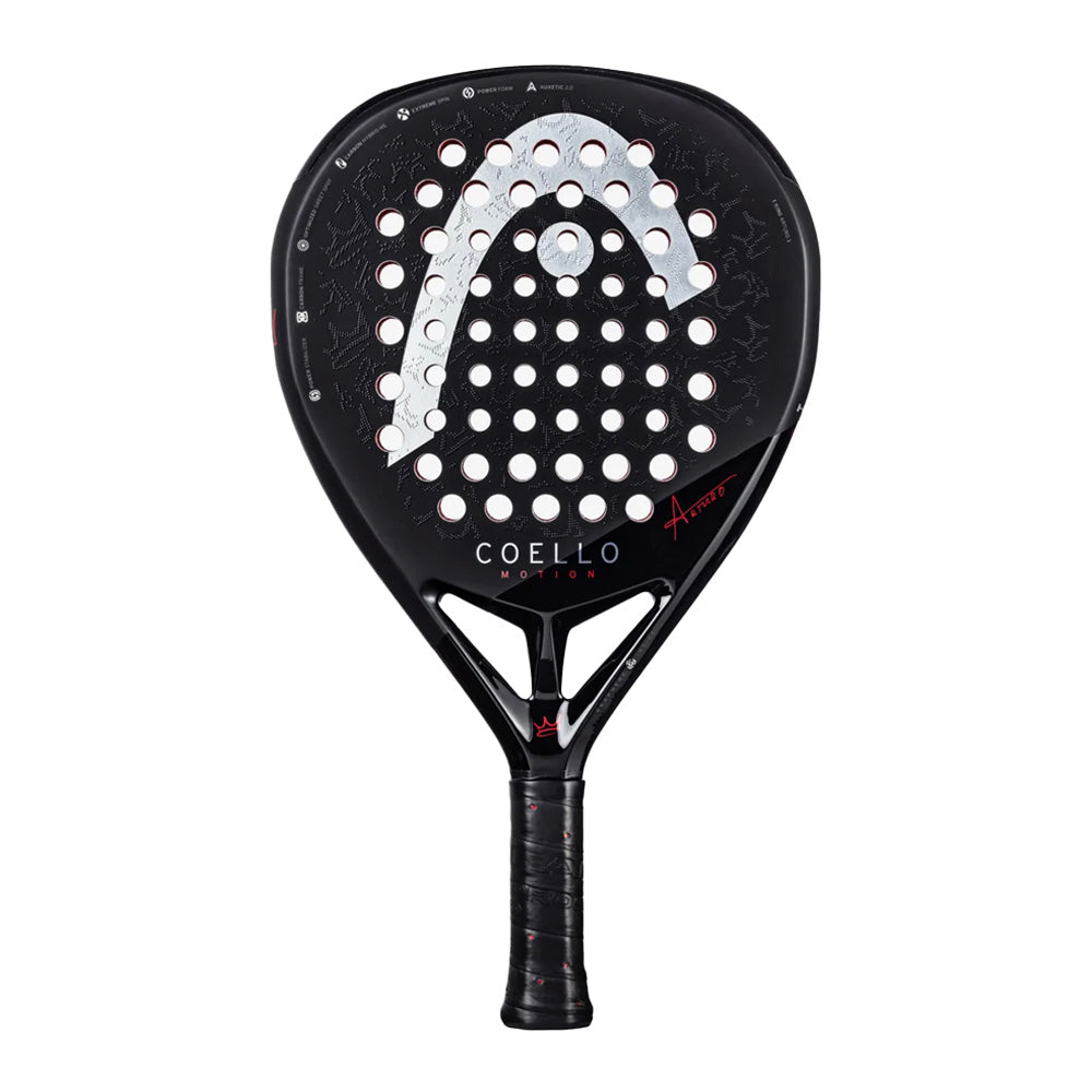 Head Coello Motion 2025 tennisracket wit en zwart design
