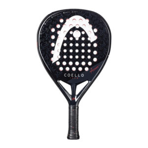 Head Coello Team 2025 unisex padelracket in zwart en blauw design