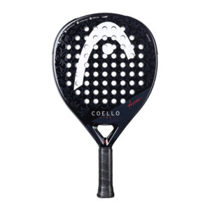 Head Coello Vibe 2025 unisex padel racket in zwart en blauw design