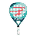 Bullpadel Indiga Girl 2026 padelracket voor meisjes met blauwe details