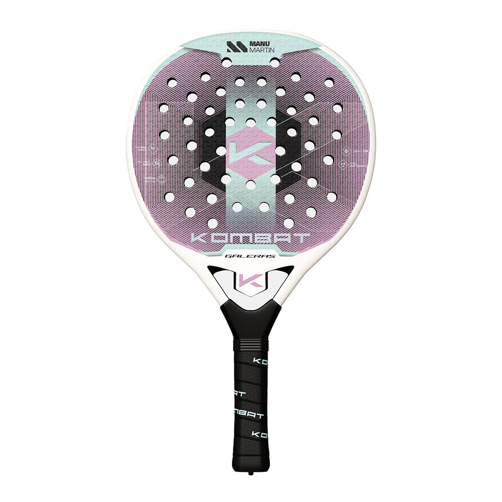 Kombat Galeras 2025 dames padel racket van Manu Martin in zwart