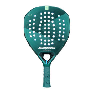 Bullpadel NEURON 02 Cloud racket in wit en blauw, voorkant zichtbaar.