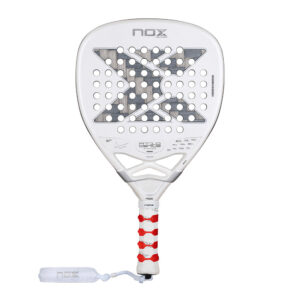 Nox AT10 Genius Attack padel racket zwart en oranje design