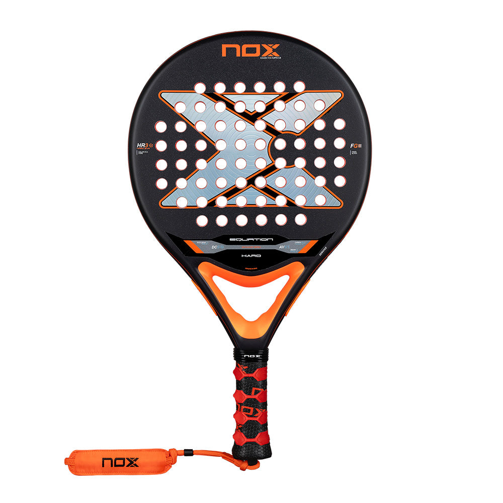 Nox Equation Hard Advanced 2026 tennisracket zwart en geel design