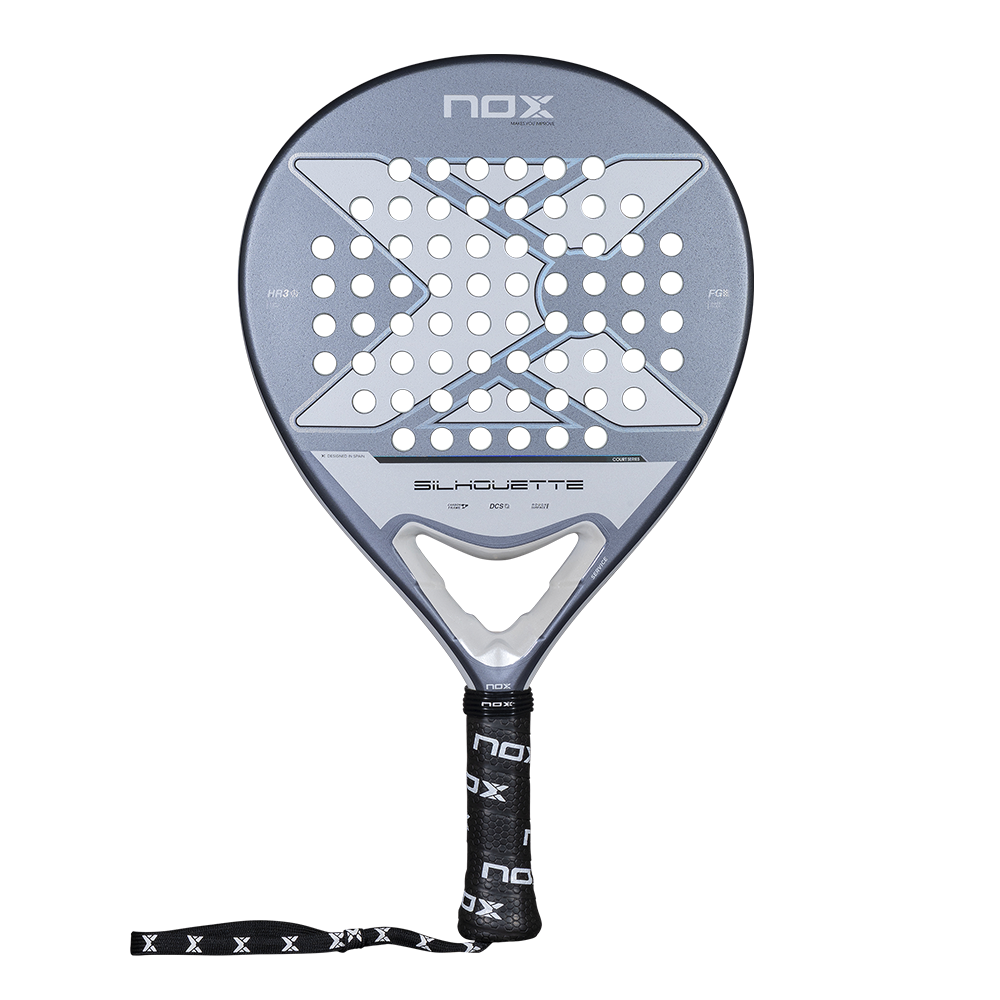 NOX X-ONE SILHOUTTE 2026 rackettennis racket zwart rood