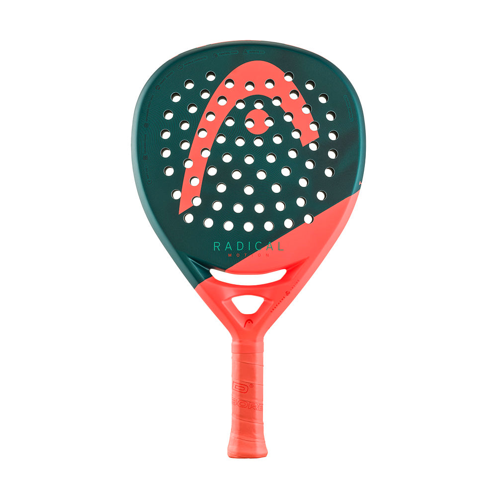 Head Radical Motion 2026 tennisracket in zwart-oranje design