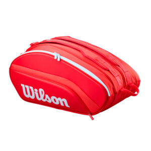 Wilson Super Tour Padel Bag in rood, 2026 model