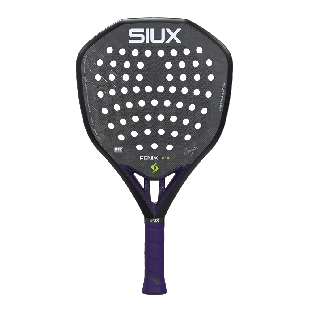 SIUX FENIX PRO Black padelracket van Leo Ausburger 2026