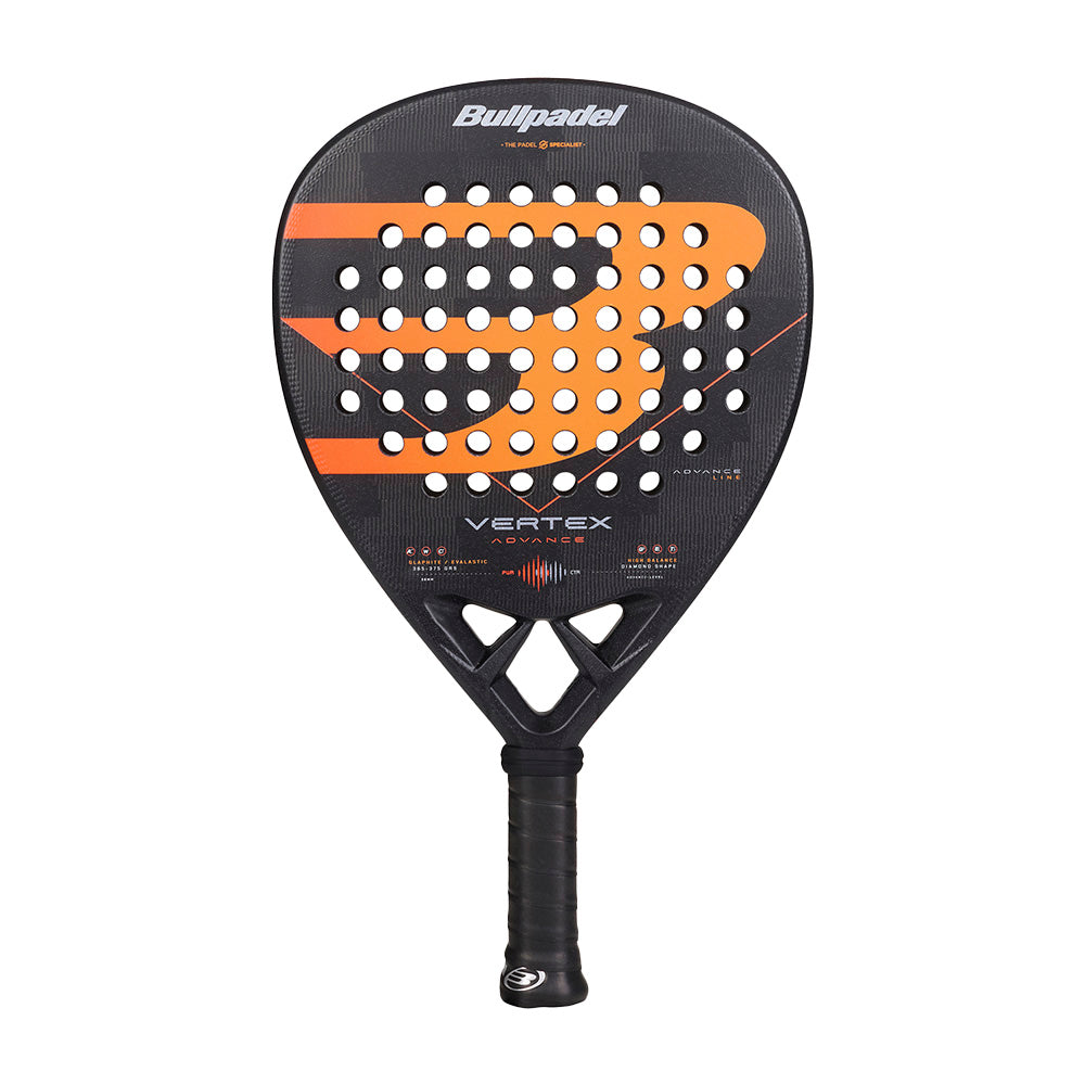 BULLPADEL VERTEX ADVANCE 2026 padelracket met geel en zwart design