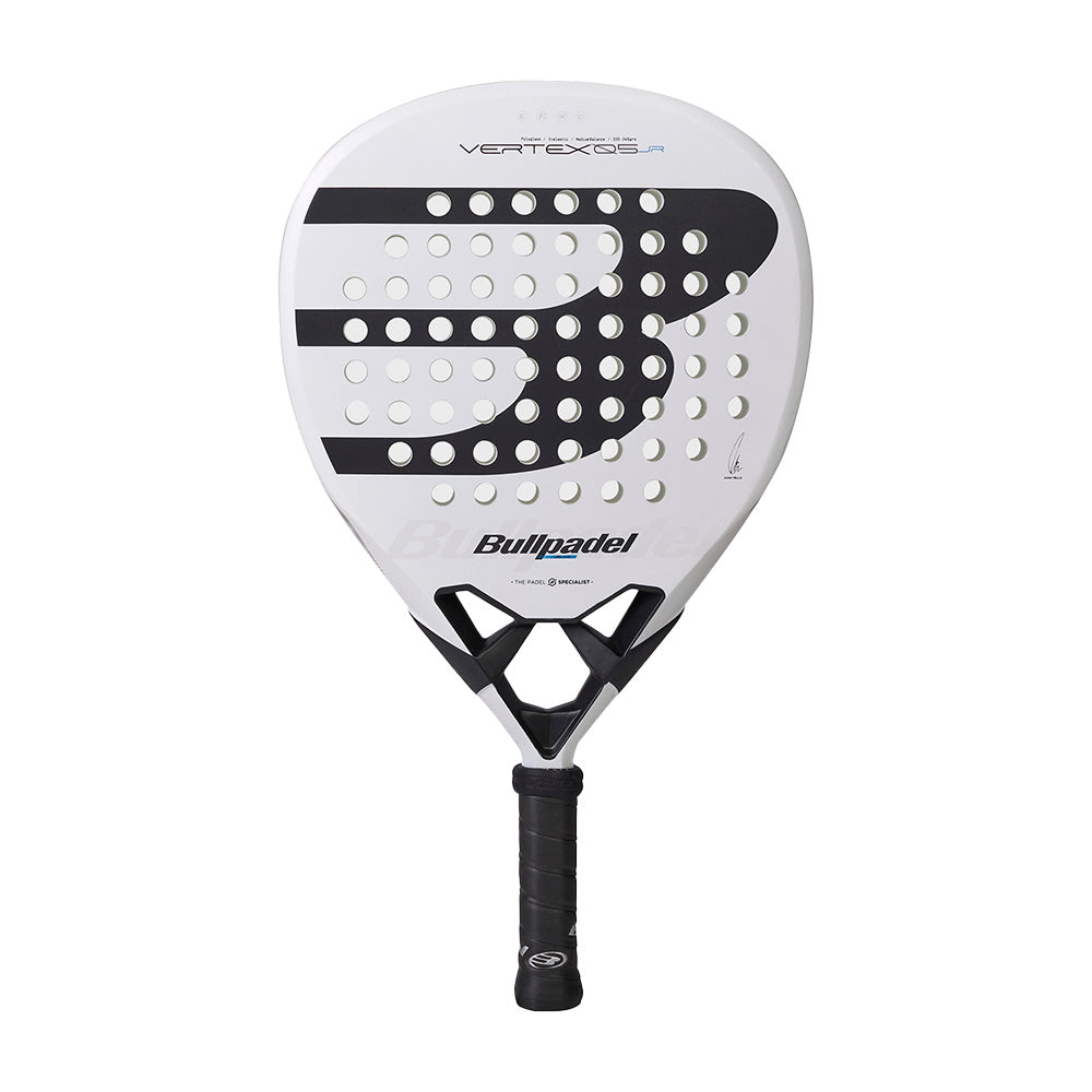 Bullpadel Vertex Junior Boy 2026 racket met geel-blauwe design