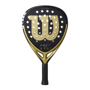 Wilson Defy LS V1 Padel 2 2025 onisex padelracket in zwart en geel.