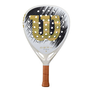 Wilson Defy Pro V1 Special Edition 2026 unisex padelracket in zwart en goud