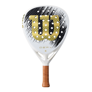 Wilson Defy V1 Special Edition 2026 padelracket in zwart en goud design