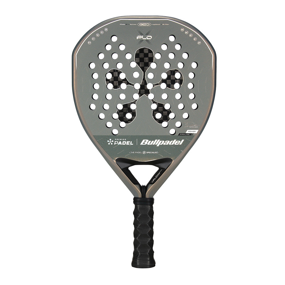 Bullpadel Xplo Premier 2026 padel racket in zwart en geel design