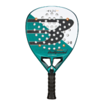 Bullpadel Hack 04 2025 Paquito Navarro padelracket in blauw en zwart
