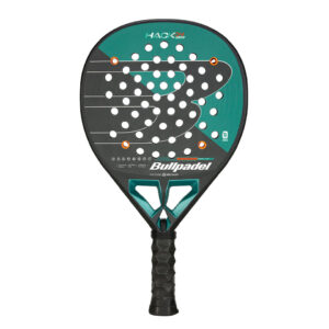 Bullpadel Hack 04 Hybrid 2025 padelracket zwart geel grijs