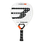Bullpadel Indiga PWR 2025 unisex padelracket in zwart en rood design