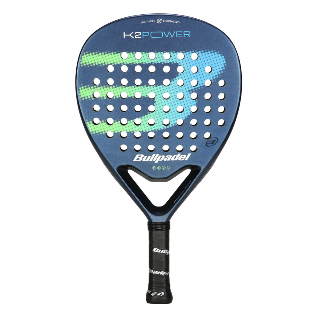Bullpadel K2 Power 2025 unisex padelracket in zwart en geel