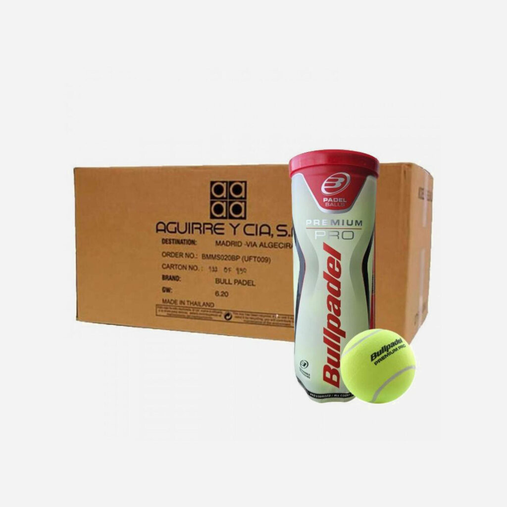 Gasgevulde padelballen premium pro, 24 kokers à 3 ballen per doos