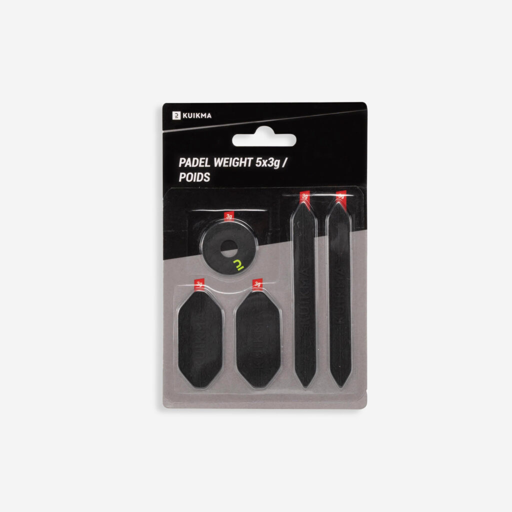 Extra gewicht voor padelracket overlead zwart drie gram