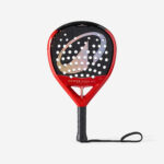 Padelracket power carbon dynamic in zwart en rood design