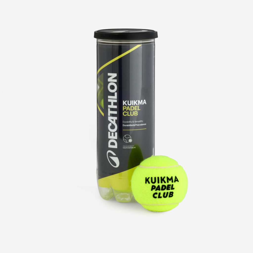 Gasgevulde padelballen in plastic koker, 3 stuks