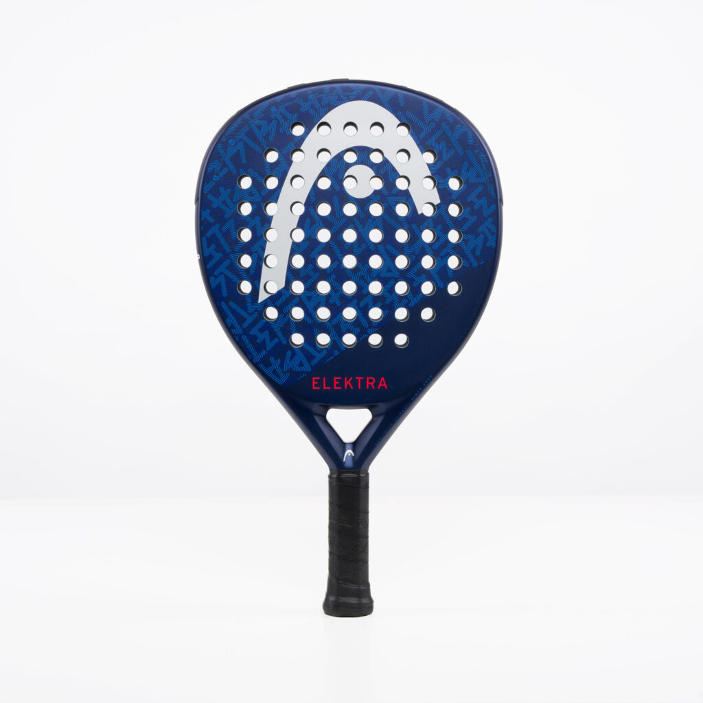 Elektrablauwe padelracket voor volwassenen, modern design