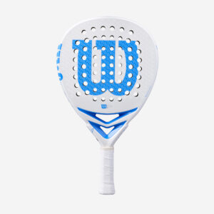 Padelracket Bela Team V2 in wit en blauw met rechthoekige vorm