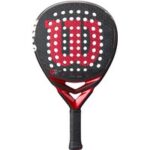 Wilson Bela Pro V3 padel racket zwart met oranje details