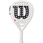 Wilson Bela LS V3 padel racket in zwart en wit design