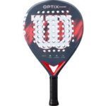 Wilson Optix V2 Power padel racket zwart met geel accent