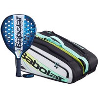 Babolat Air Veron 2025 Plus rackettas in zwart en oranje.