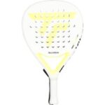 Tecnifibre Wall Breaker 360W tennisracket in wit en zwart design.