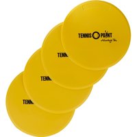 Tennis-Point markeringskringen in geel en zwart, 4 stuks per pak