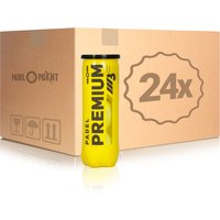Padel-Point verpakking met 24 stuks premium ballen in doos