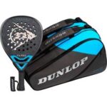 Dunlop FX Pro Plus rackettas in zwart met gele accenten