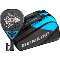 Dunlop FX Pro Plus rackettas in zwart met gele accenten