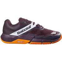 Babolat Movea Padelschoen voor heren in zwart en oranje design
