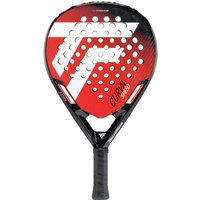 Tecnifibre tennisracket met zwart-blauwe design en ergonomische grip