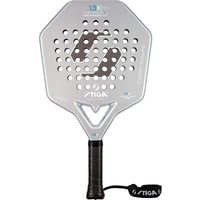 Stiga 1,3K Hard Cybershape Padel racket in zwart met gele accenten